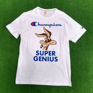 Todd Snyder x Champion Wiley E. Coyote Looney Tunes Super Genius Med Shirt New